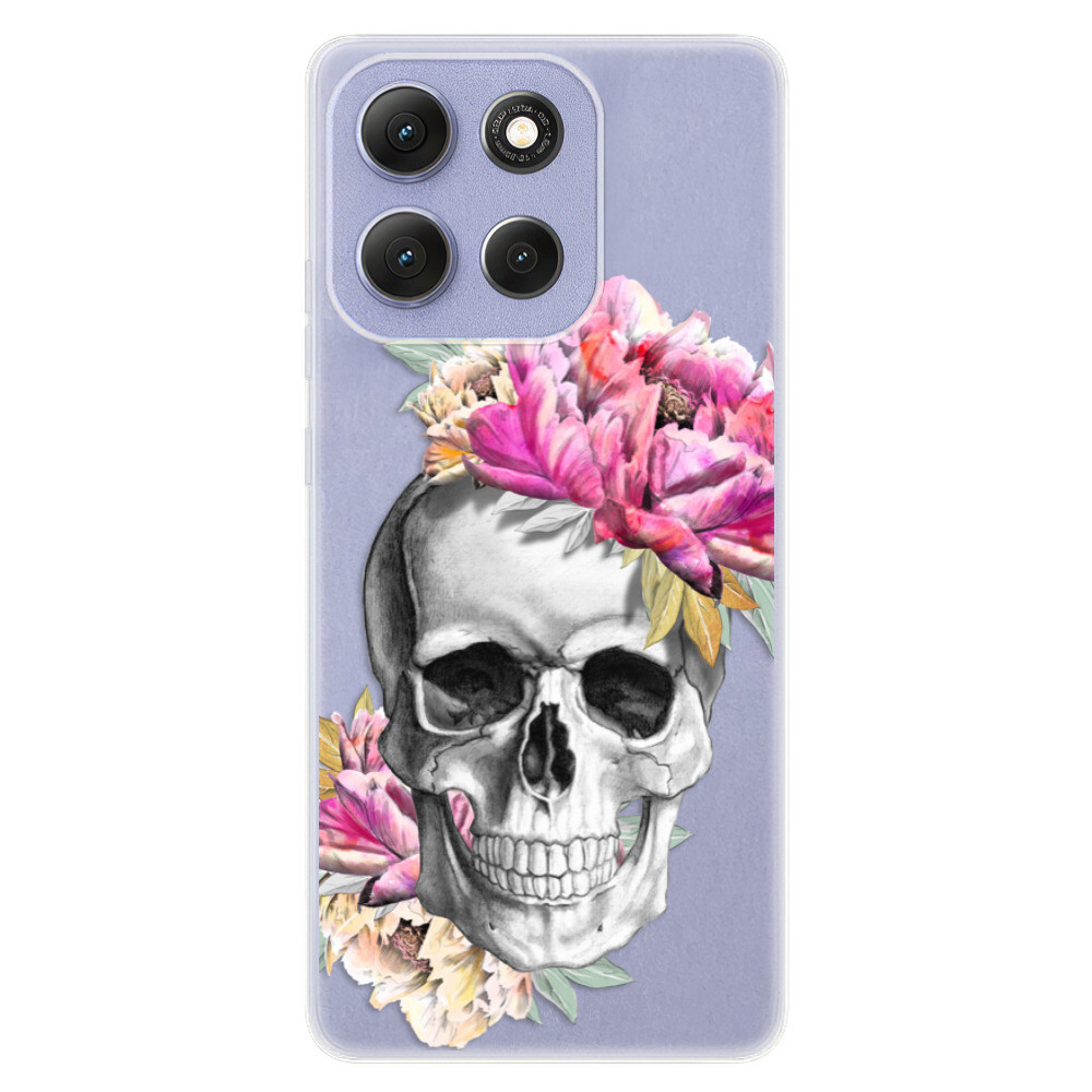 Odolné silikónové puzdro iSaprio - Pretty Skull - Motorola Moto G86 5G