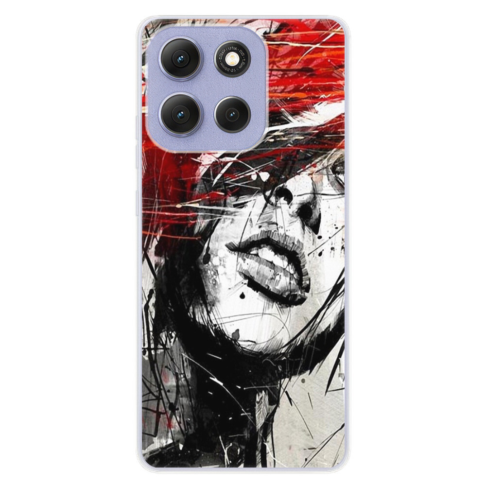 Odolné silikónové puzdro iSaprio - Sketch Face - Motorola Moto G86 5G