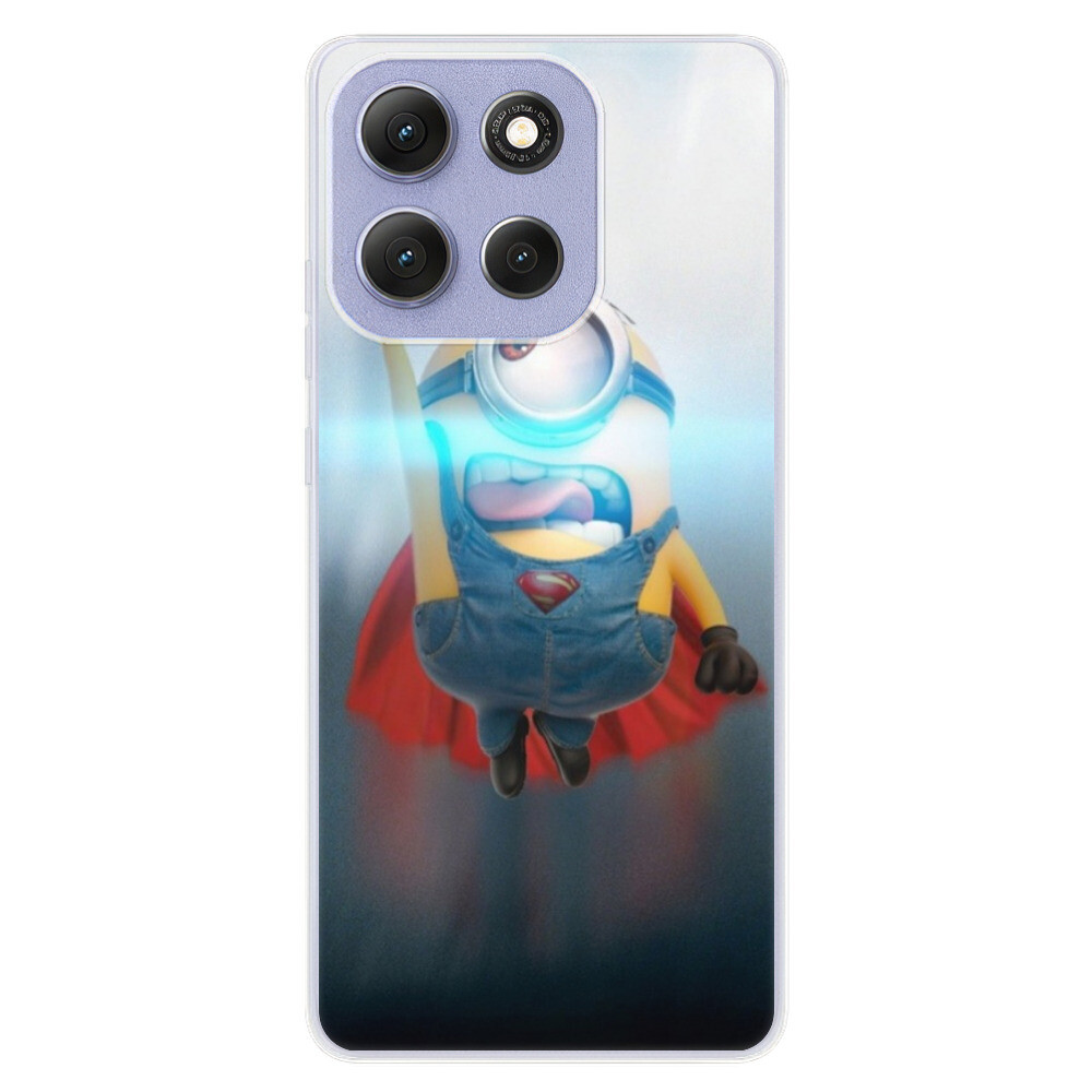 Odolné silikónové puzdro iSaprio - Mimons Superman 02 - Motorola Moto G86 5G