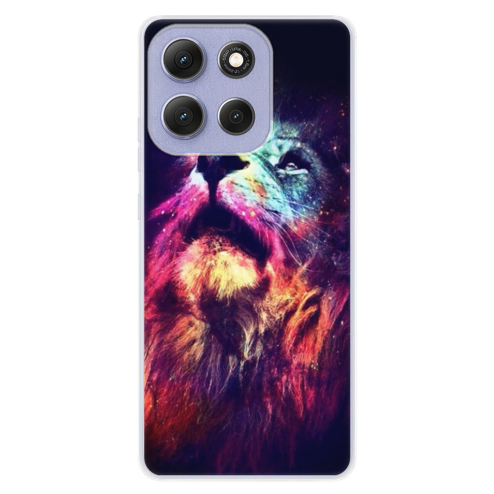Odolné silikónové puzdro iSaprio - Lion in Colors - Motorola Moto G86 5G