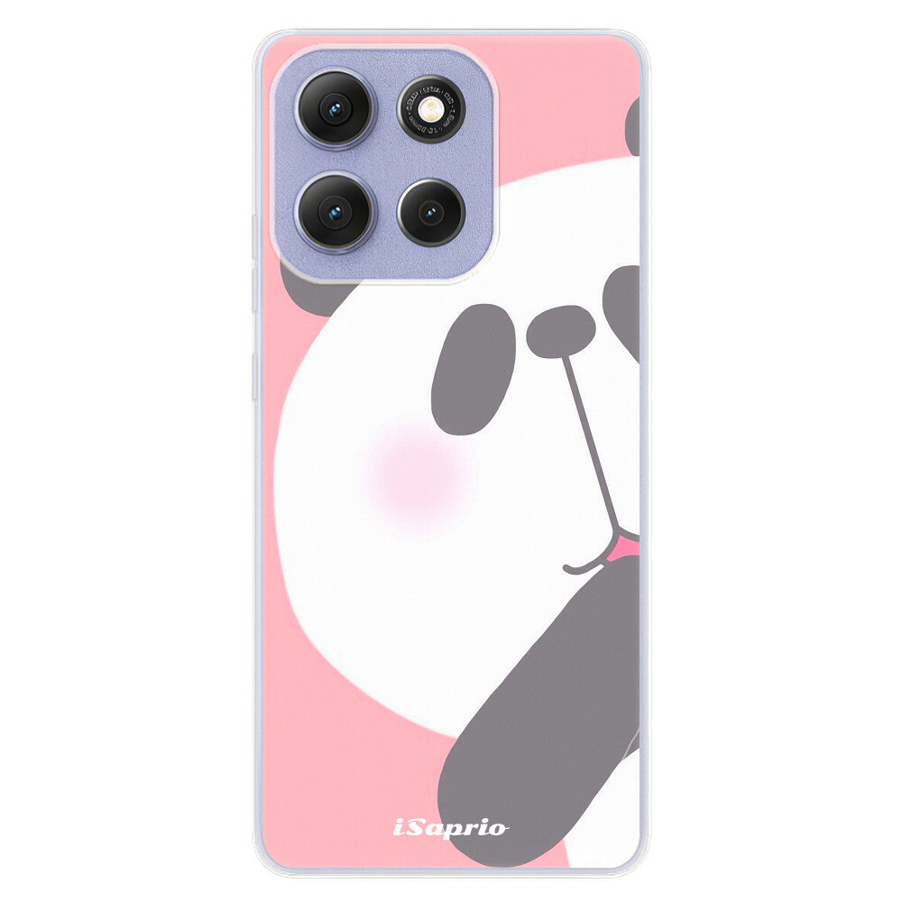Odolné silikónové puzdro iSaprio - Panda 01 - Motorola Moto G86 5G