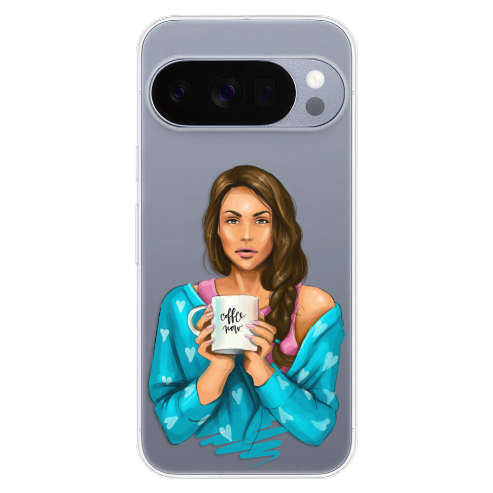 Odolné silikónové puzdro iSaprio - Coffe Now - Brunette - Google Pixel 10 / 10 Pro