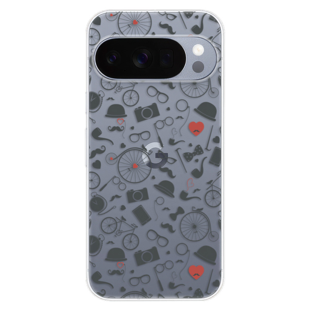 Odolné silikónové puzdro iSaprio - Vintage Pattern 01 - black - Google Pixel 10 / 10 Pro