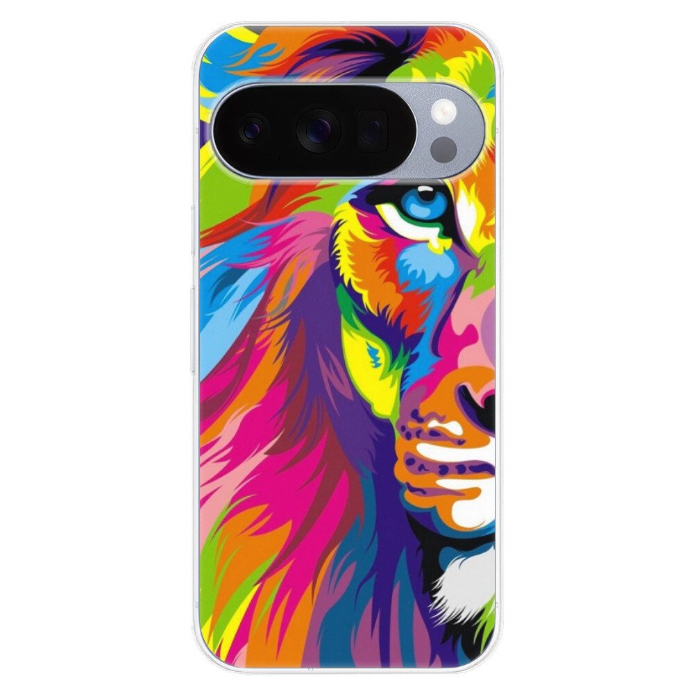 Odolné silikónové puzdro iSaprio - Rainbow Lion - Google Pixel 10 / 10 Pro