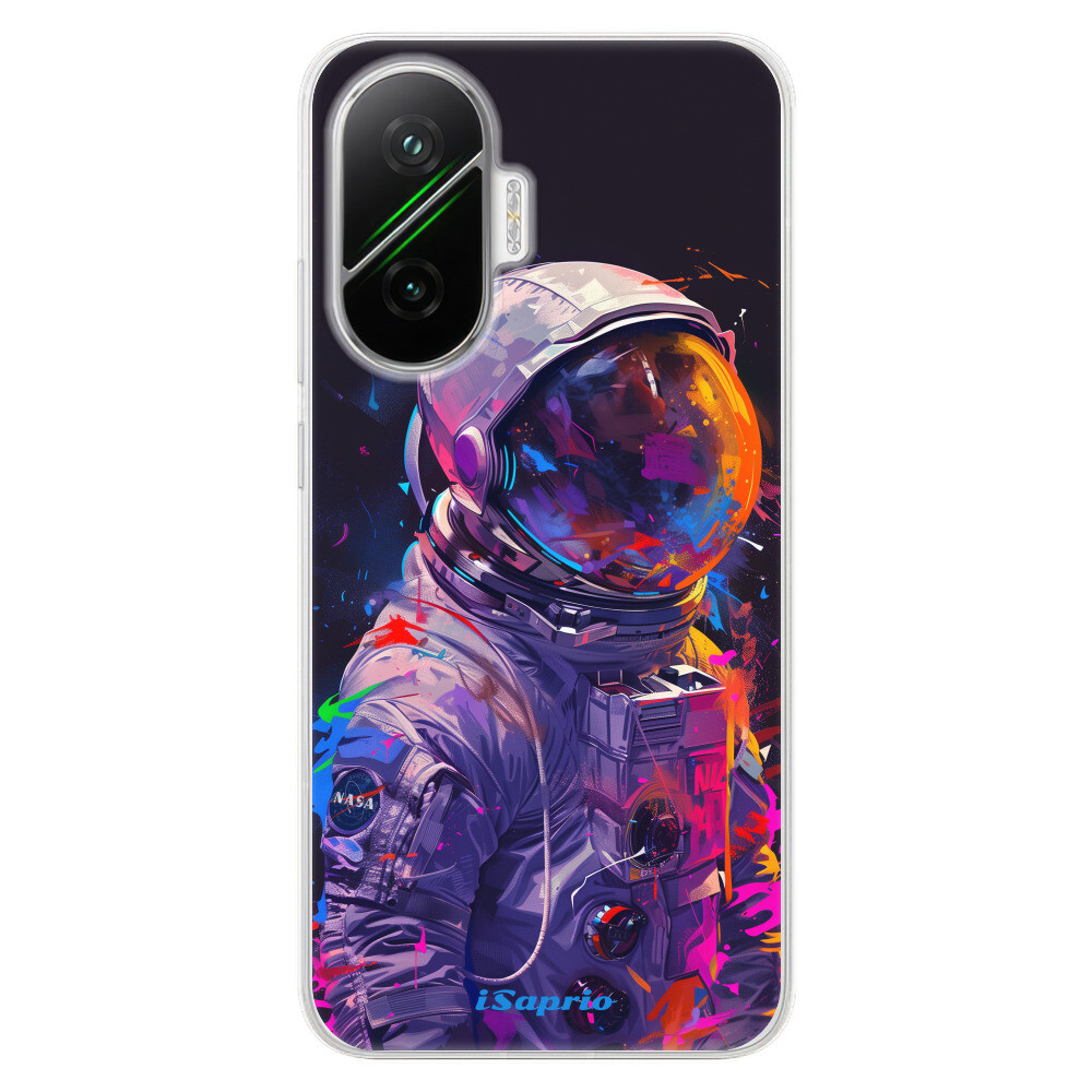 Odolné silikónové puzdro iSaprio - Neon Astronaut - Poco F7
