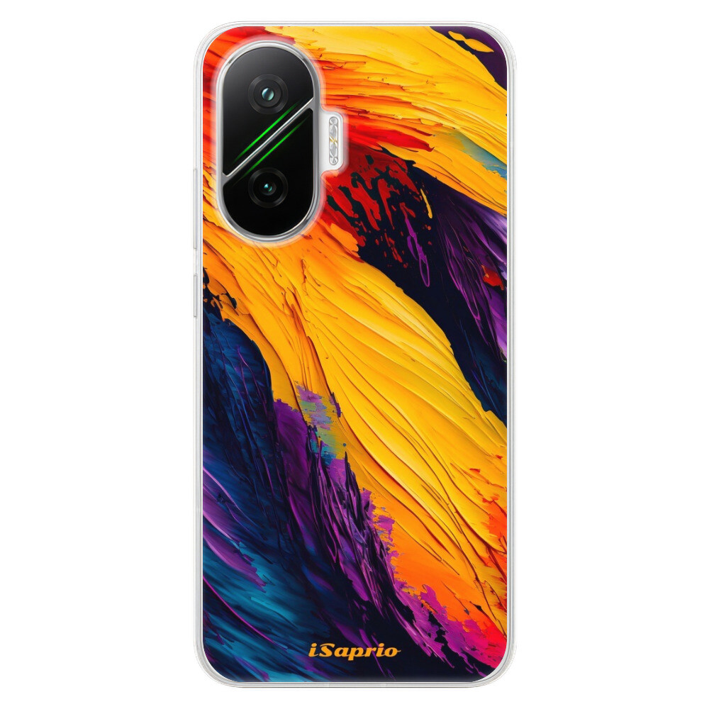Odolné silikónové puzdro iSaprio - Orange Paint - Poco F7