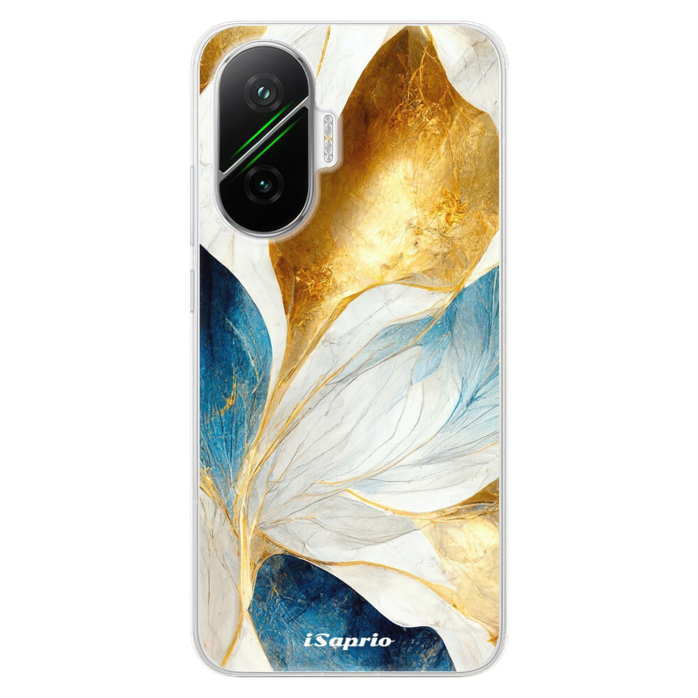 Odolné silikónové puzdro iSaprio - Blue Leaves - Poco F7