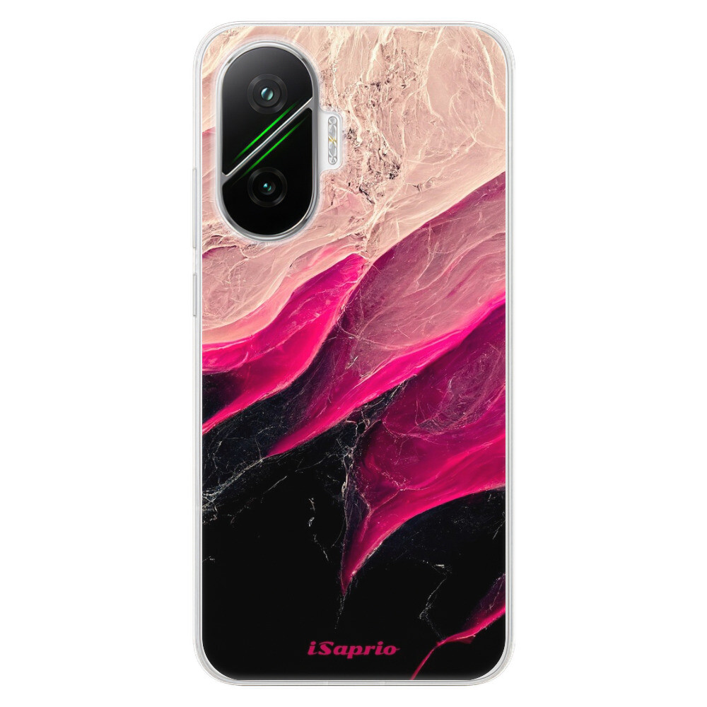 Odolné silikónové puzdro iSaprio - Black and Pink - Poco F7