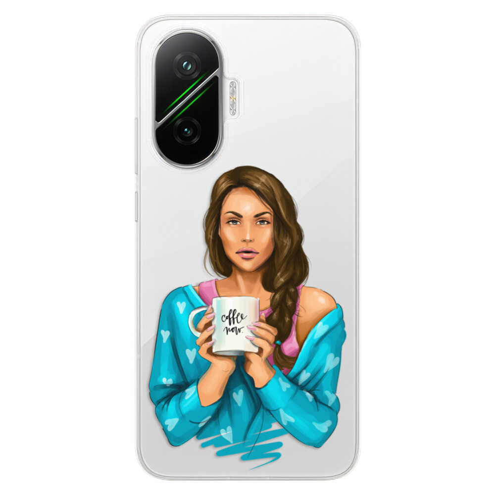 Odolné silikónové puzdro iSaprio - Coffe Now - Brunette - Poco F7