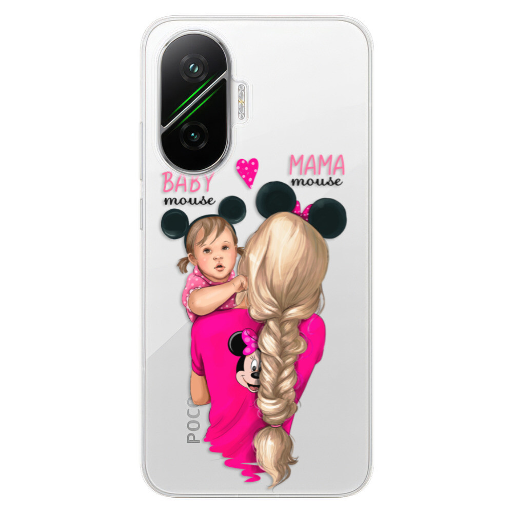 Odolné silikónové puzdro iSaprio - Mama Mouse Blond and Girl - Poco F7