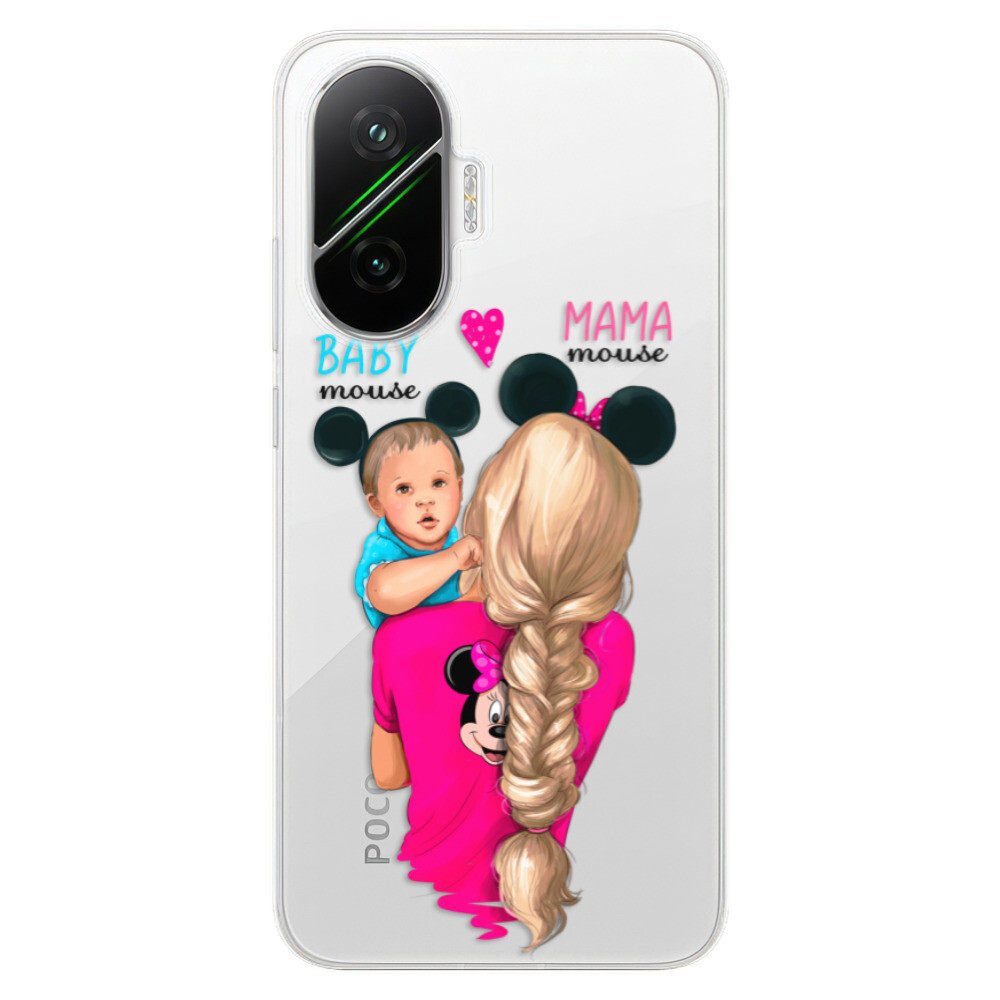 Odolné silikónové puzdro iSaprio - Mama Mouse Blonde and Boy - Poco F7