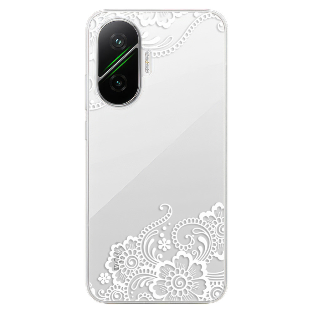 Odolné silikónové puzdro iSaprio - White Lace 02 - Poco F7