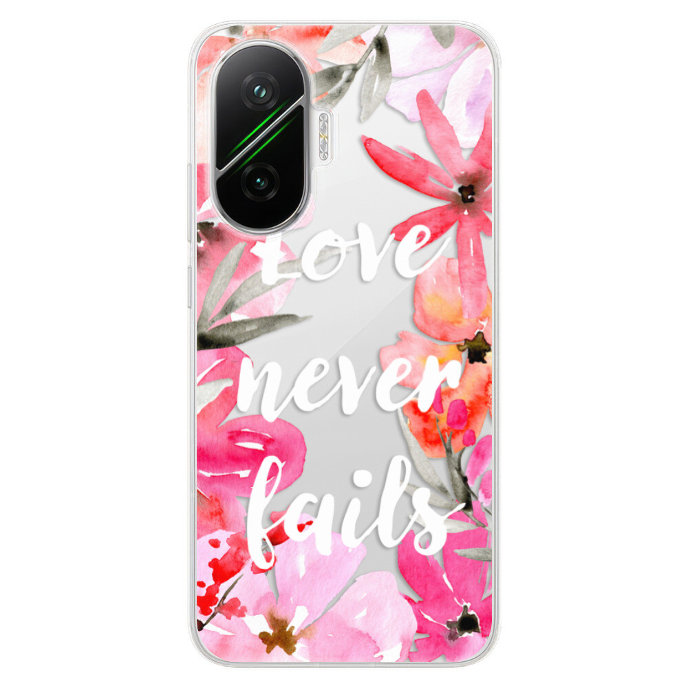 Odolné silikónové puzdro iSaprio - Love Never Fails - Poco F7