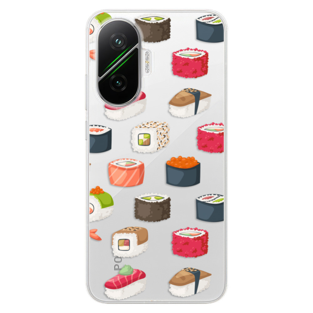 Odolné silikónové puzdro iSaprio - Sushi Pattern - Poco F7
