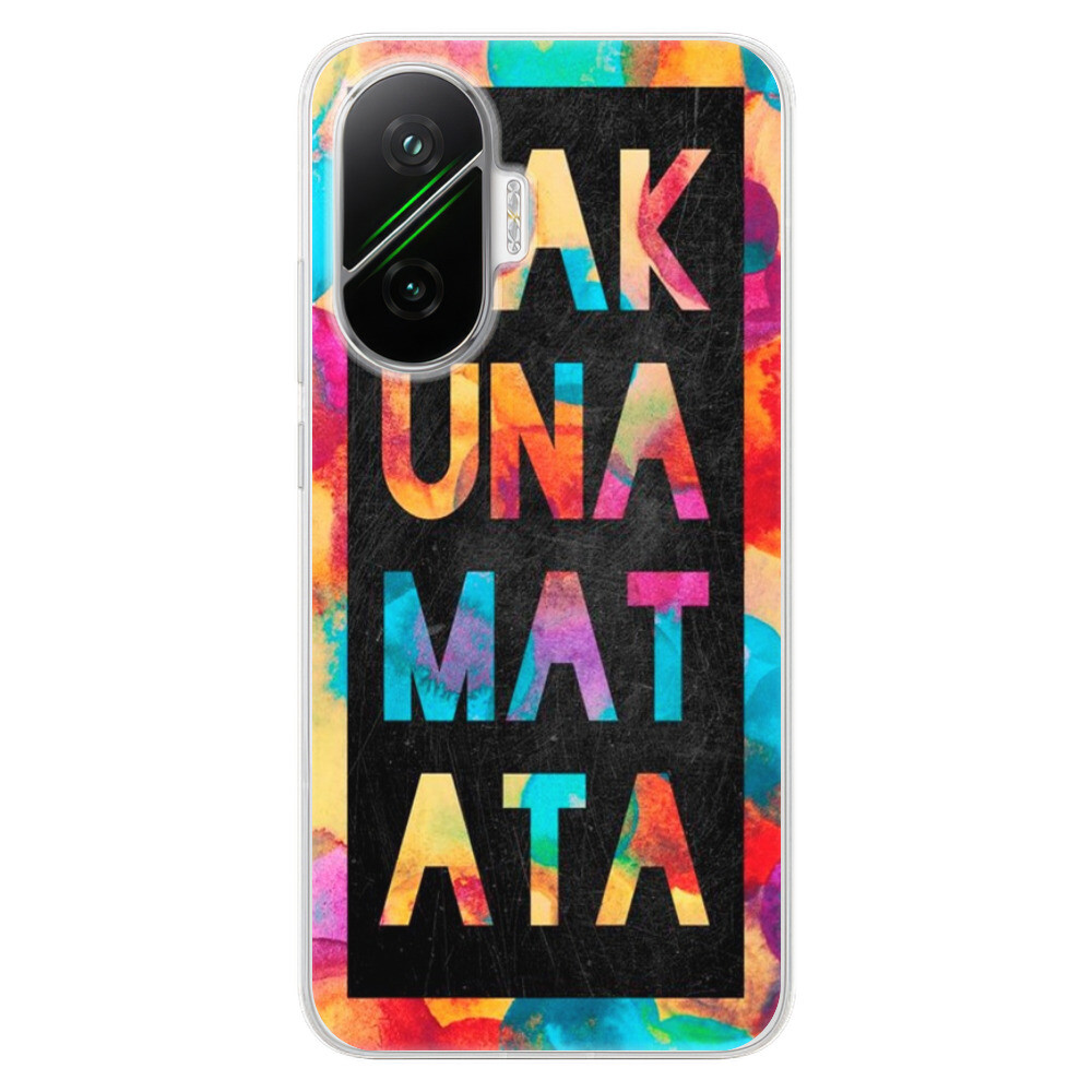 Odolné silikónové puzdro iSaprio - Hakuna Matata 01 - Poco F7