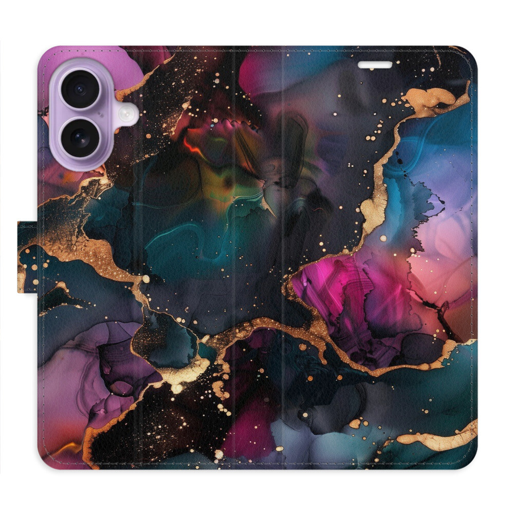 Flipové puzdro iSaprio - Dark Marble - iPhone 17