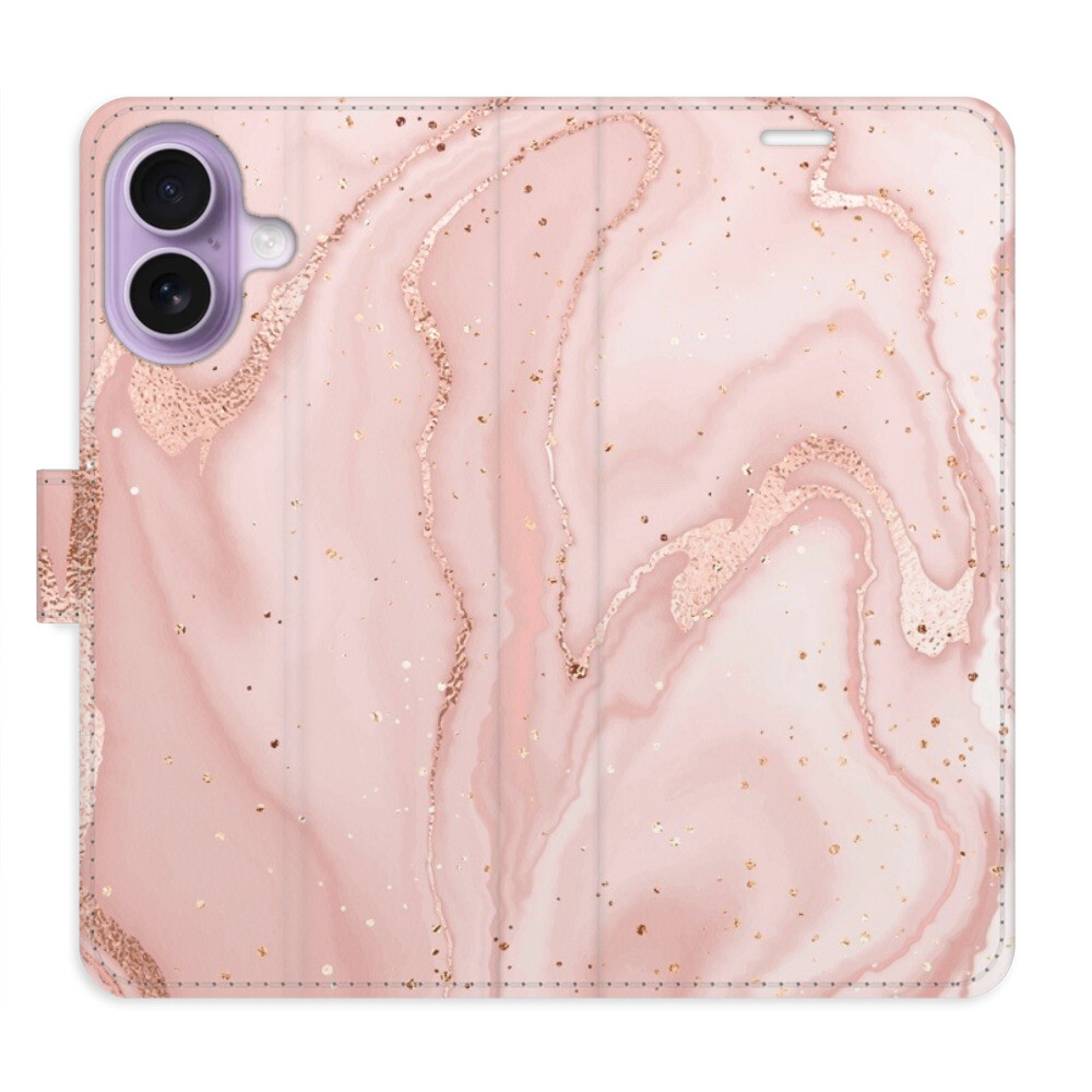 Flipové puzdro iSaprio - RoseGold Marble - iPhone 17