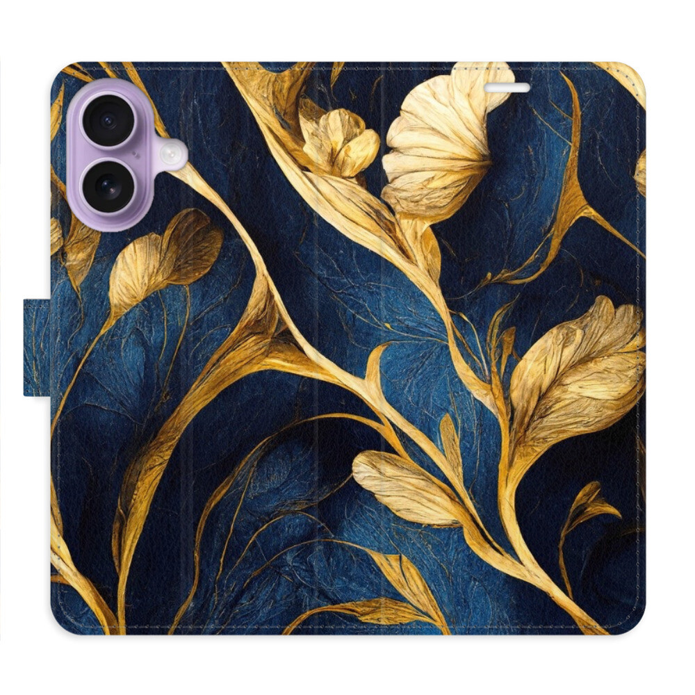 Flipové puzdro iSaprio - GoldBlue - iPhone 17