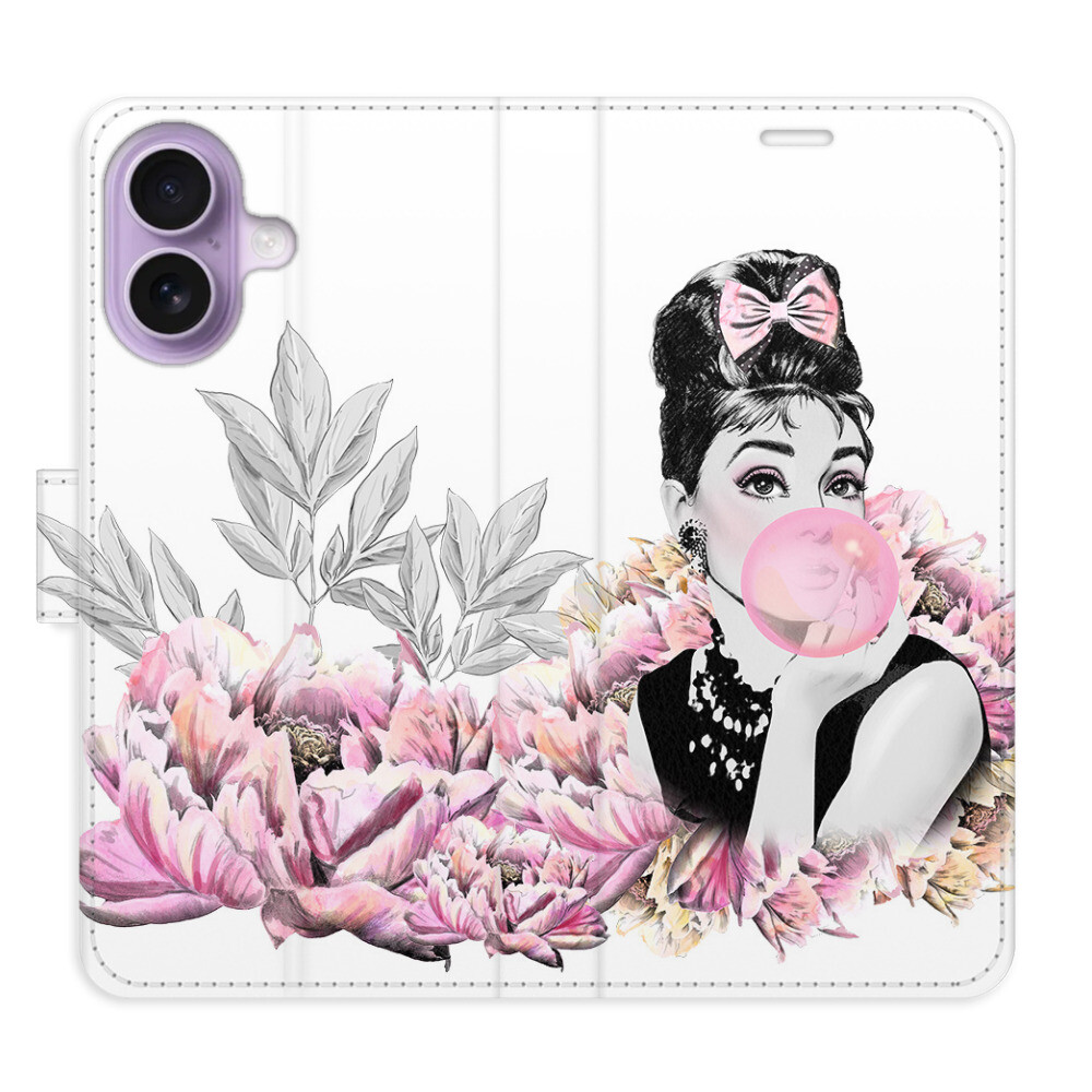 Flipové puzdro iSaprio - Girl with bubble - iPhone 17