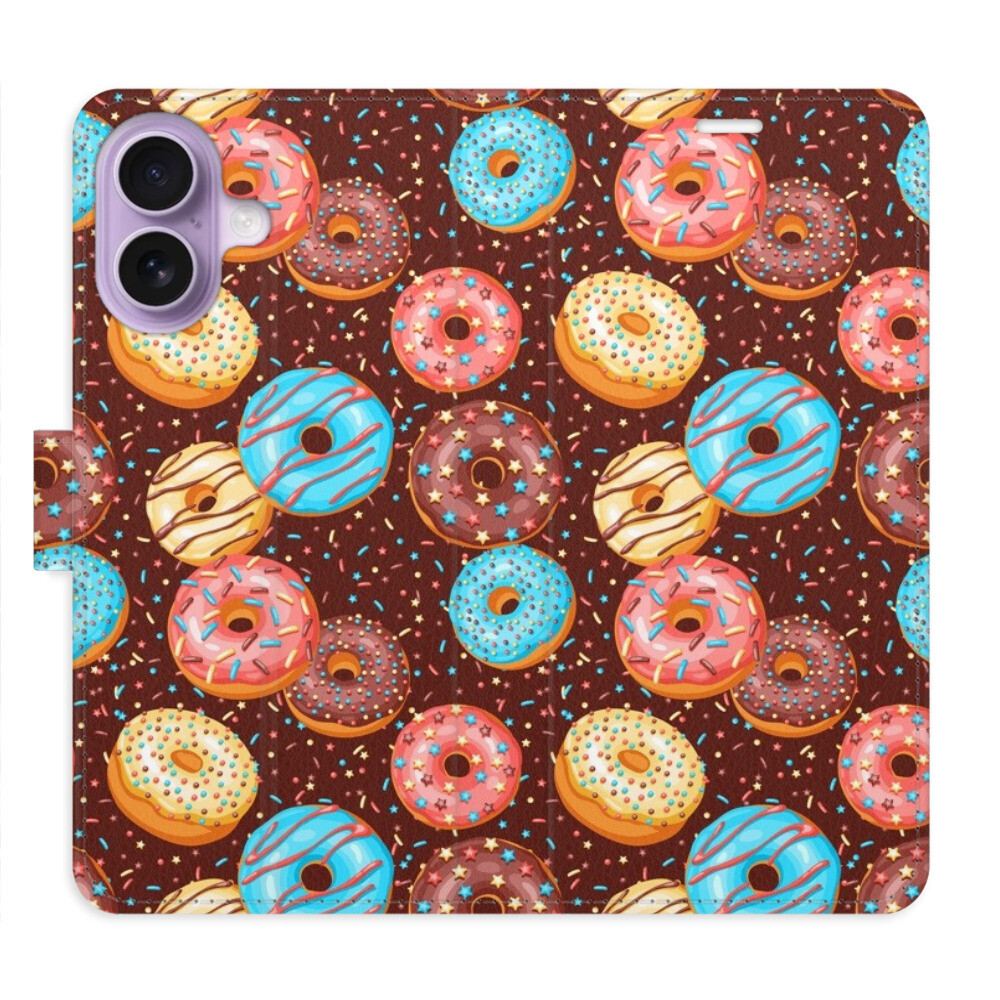 Flipové puzdro iSaprio - Donuts Pattern - iPhone 17
