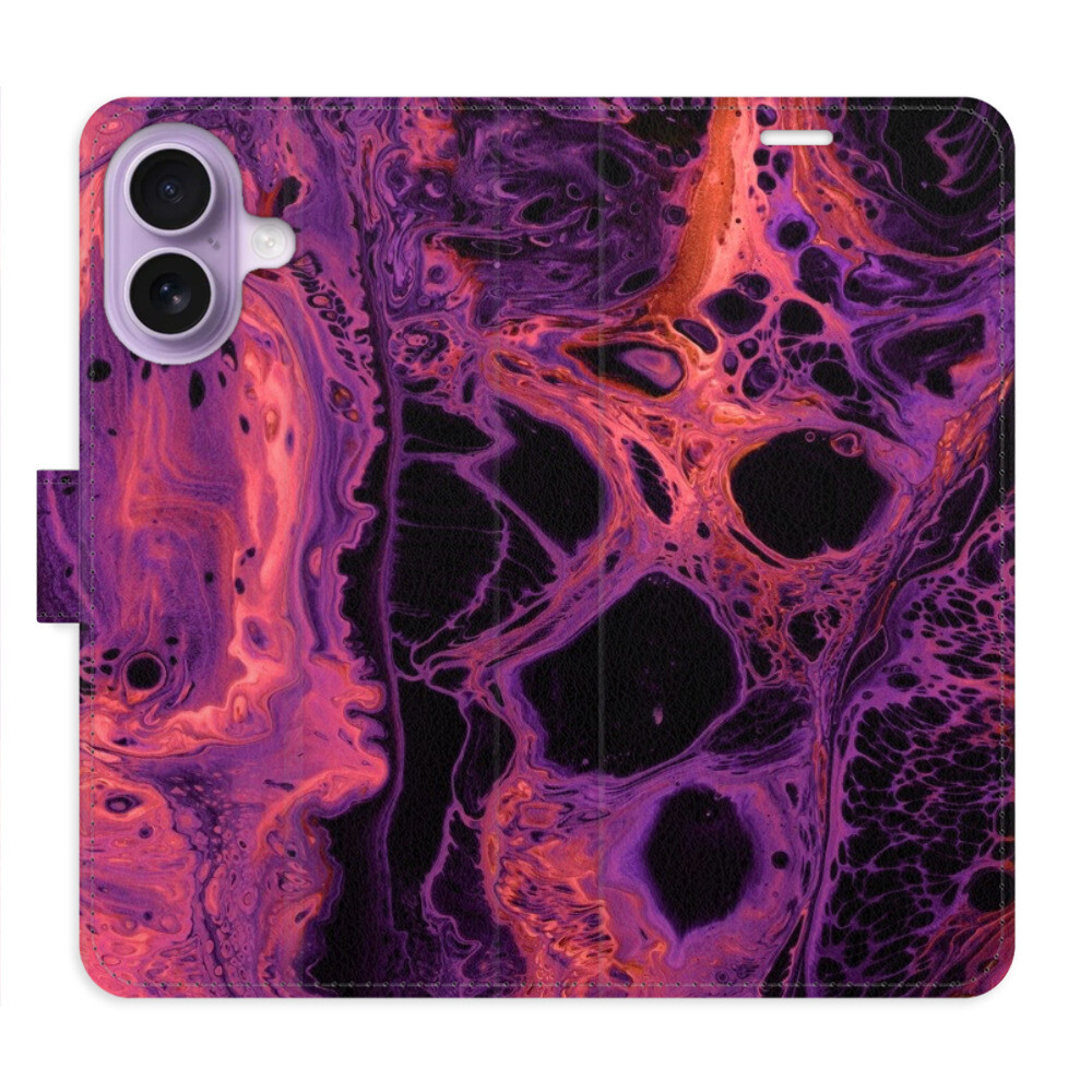 Flipové puzdro iSaprio - Abstract Dark 02 - iPhone 17