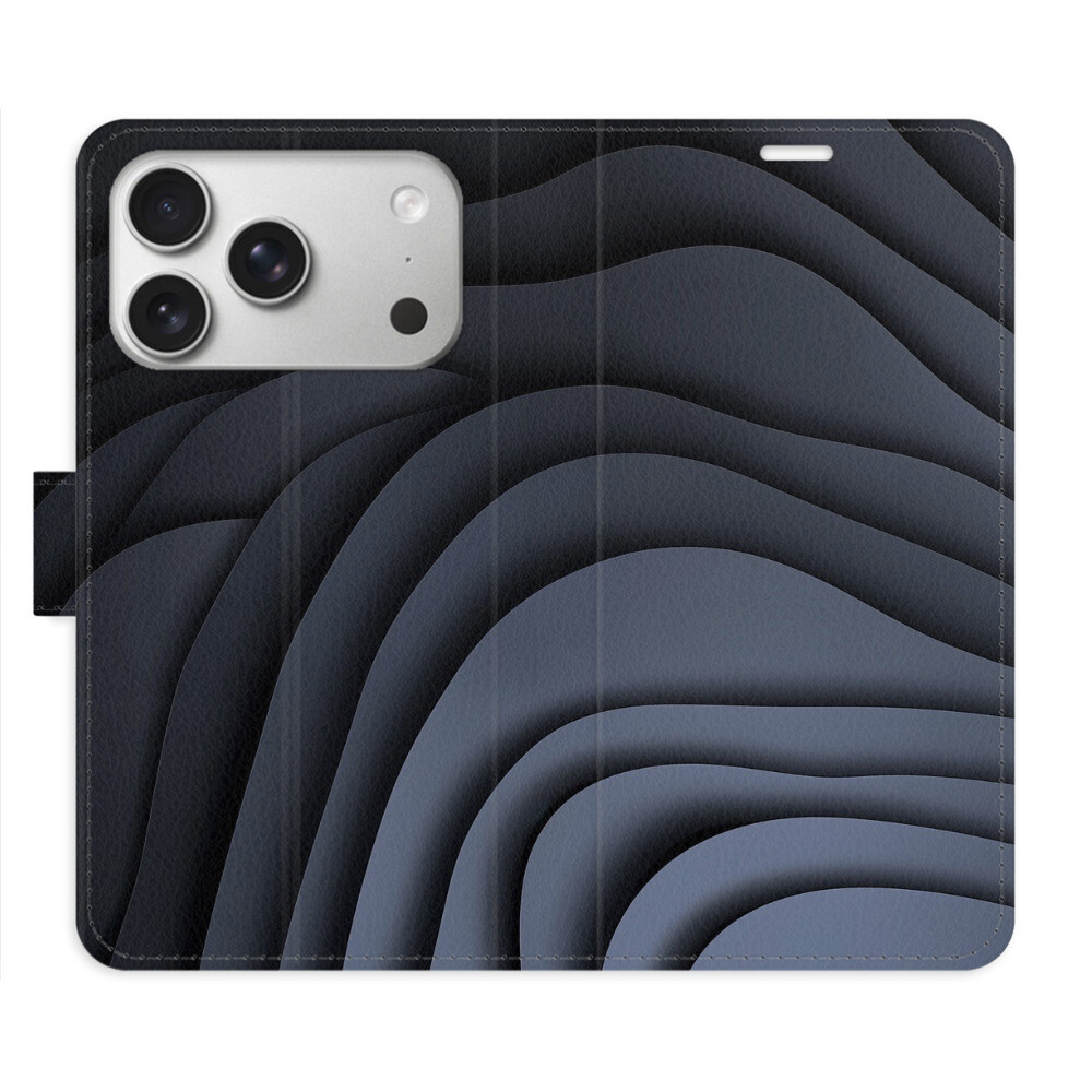 Flipové puzdro iSaprio - Dark Waves - iPhone 17 Pro