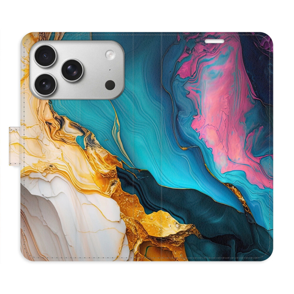 Flipové puzdro iSaprio - Colourful Marble - iPhone 17 Pro