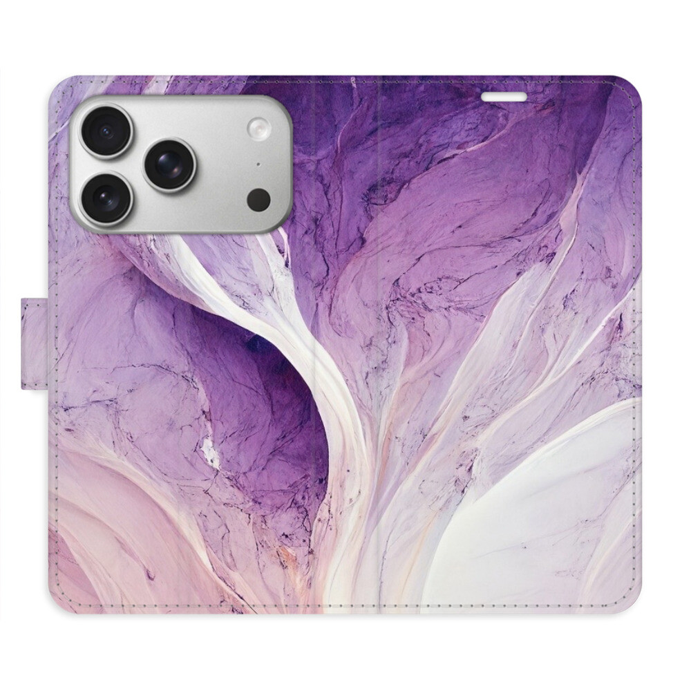 Flipové puzdro iSaprio - Purple Paint - iPhone 17 Pro