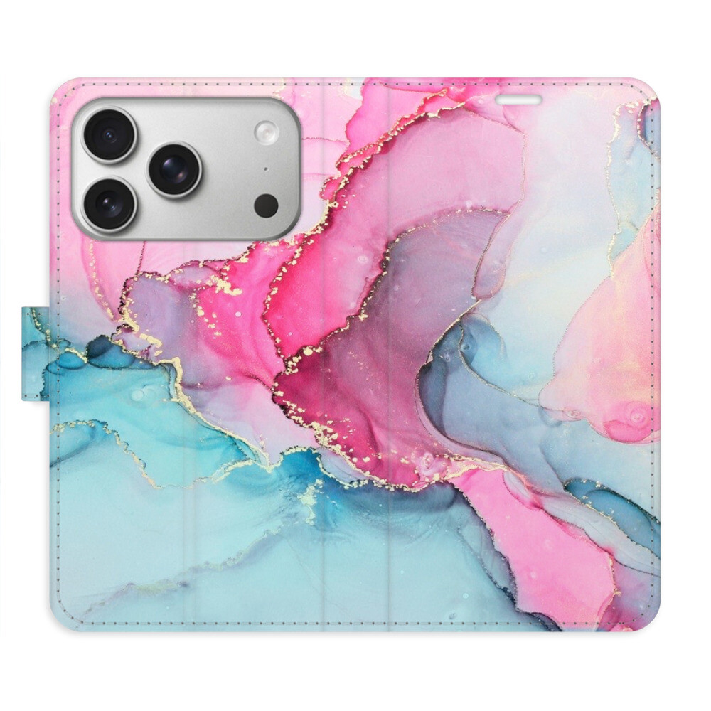 Flipové puzdro iSaprio - PinkBlue Marble - iPhone 17 Pro