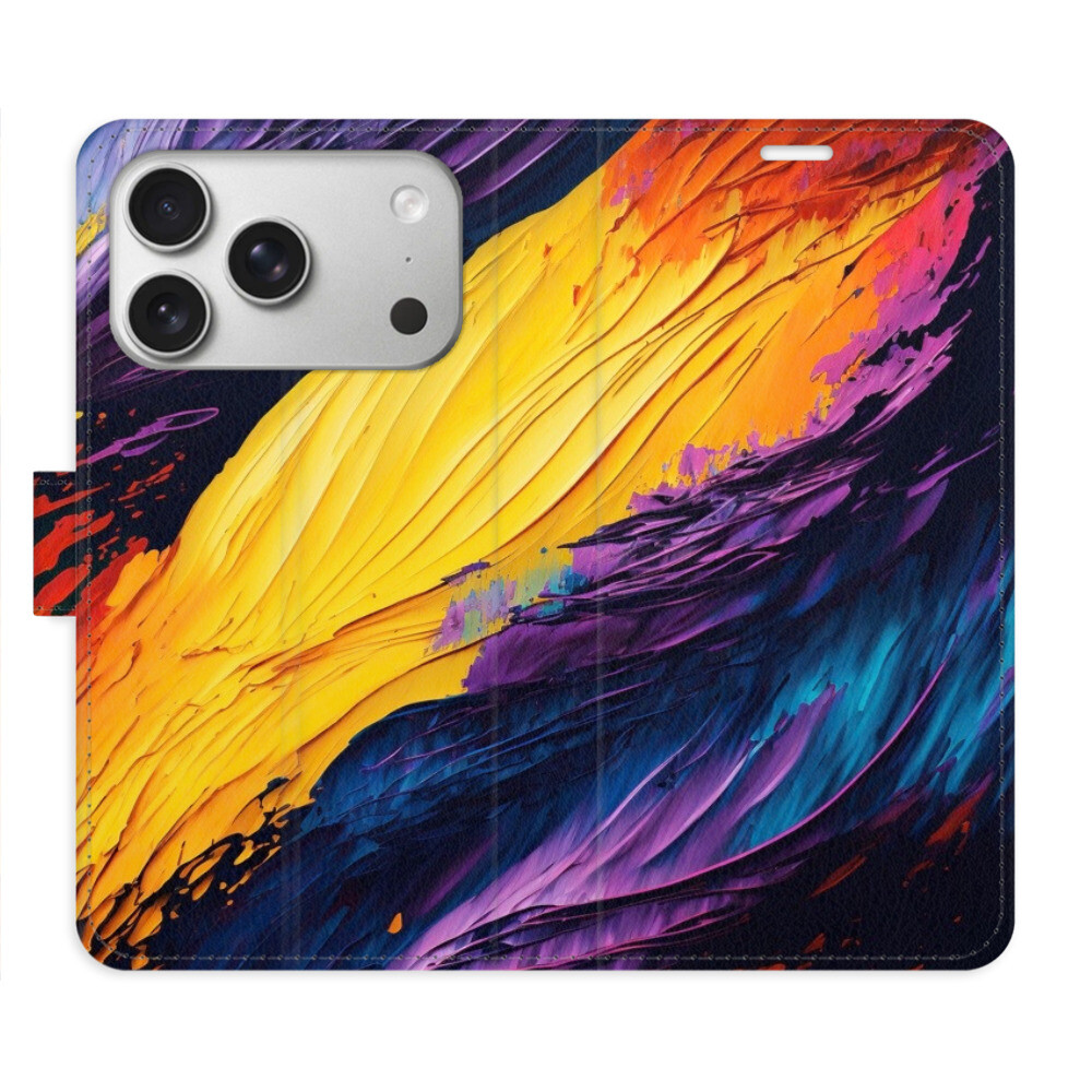 Flipové puzdro iSaprio - Fire Paint - iPhone 17 Pro