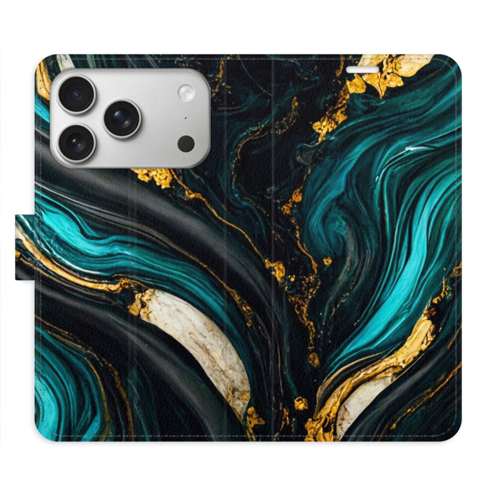 Flipové puzdro iSaprio - Dark Paint - iPhone 17 Pro