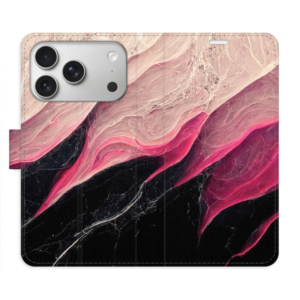 Flipové puzdro iSaprio - BlackPink Marble - iPhone 17 Pro