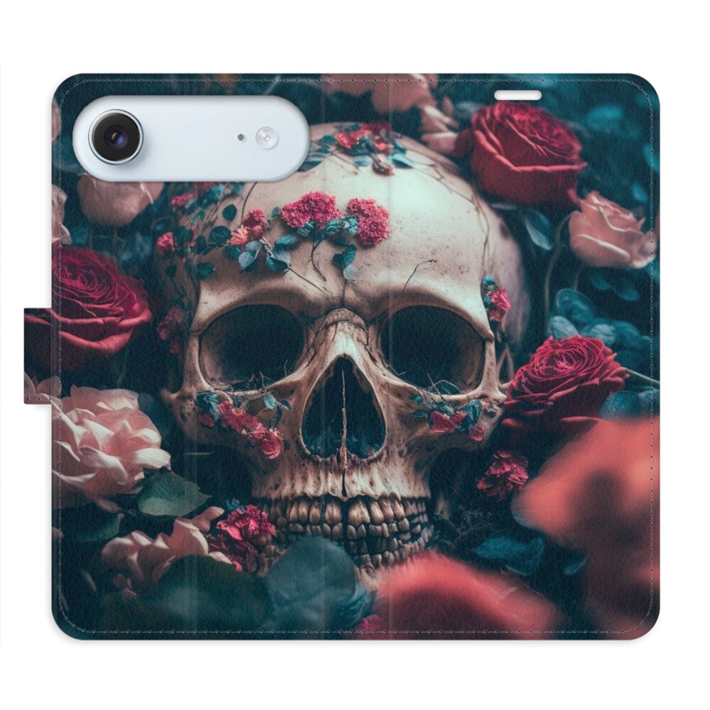 Flipové puzdro iSaprio - Skull in Roses 02 - iPhone 17 Air