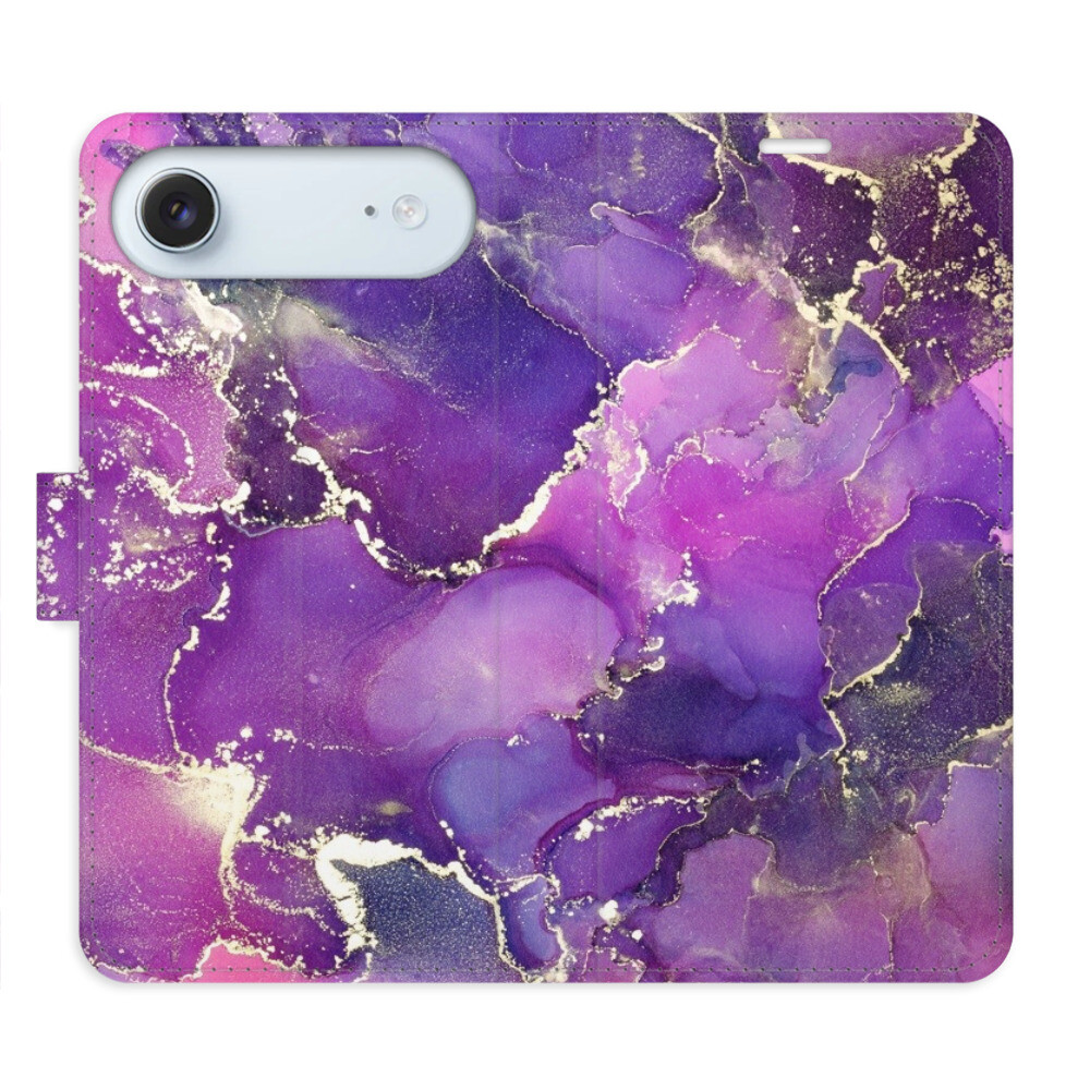 Flipové puzdro iSaprio - Purple Marble - iPhone 17 Air