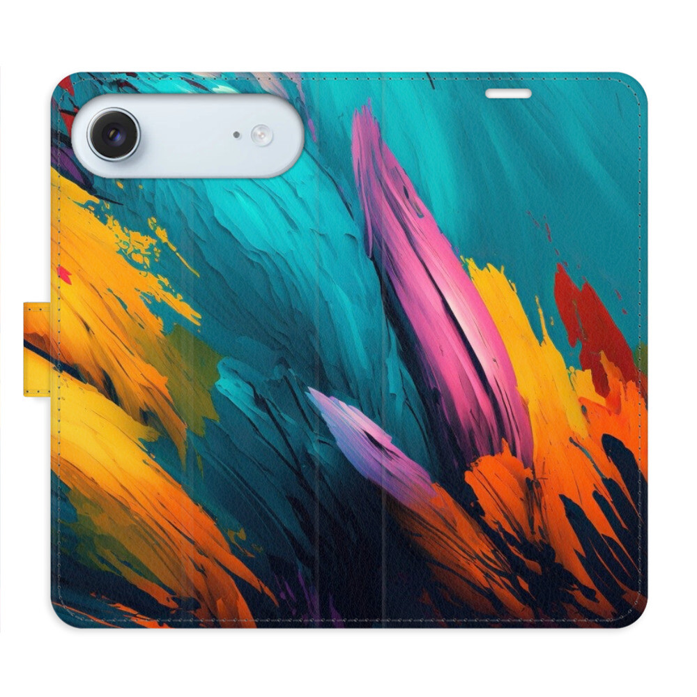 Flipové puzdro iSaprio - Orange Paint 02 - iPhone 17 Air