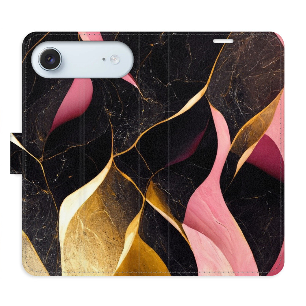 Flipové puzdro iSaprio - Gold Pink Marble 02 - iPhone 17 Air