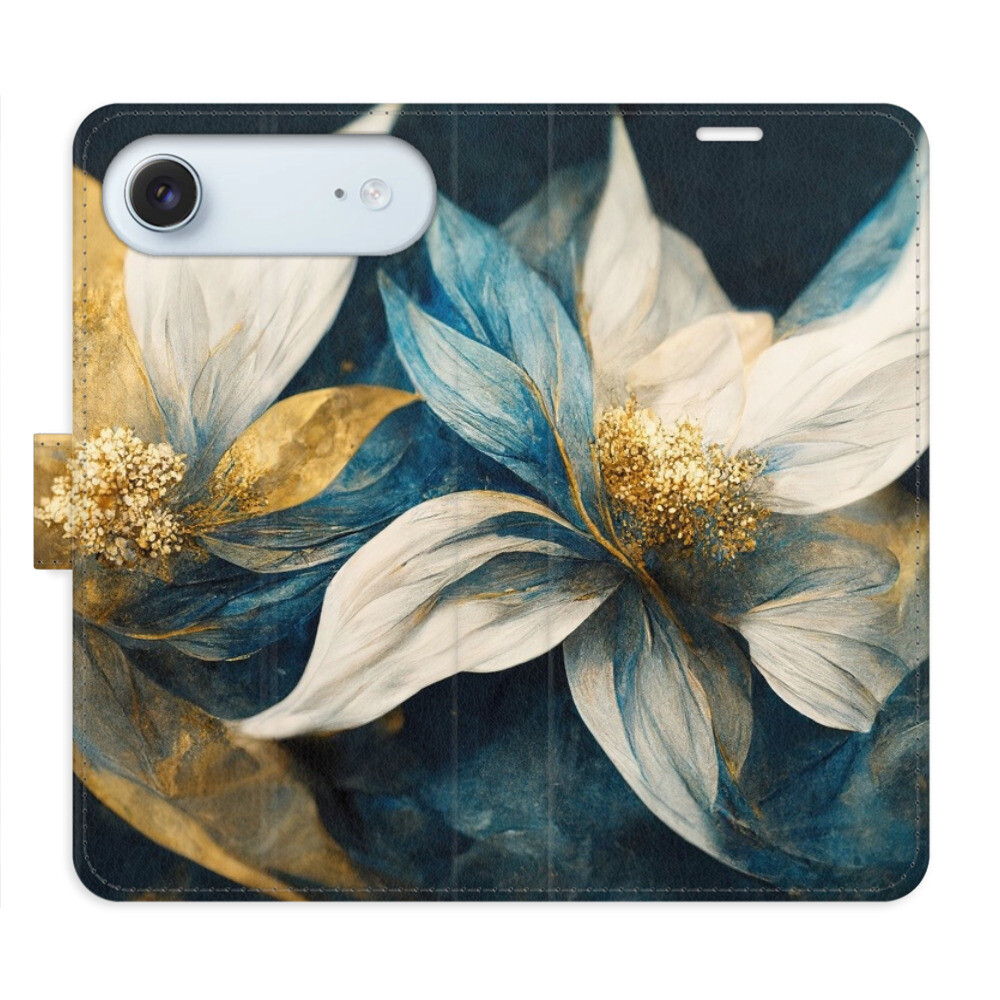 Flipové puzdro iSaprio - Gold Flowers - iPhone 17 Air