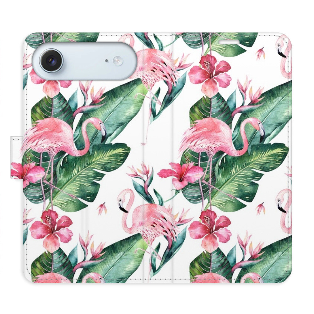 Flipové puzdro iSaprio - Flamingos Pattern - iPhone 17 Air