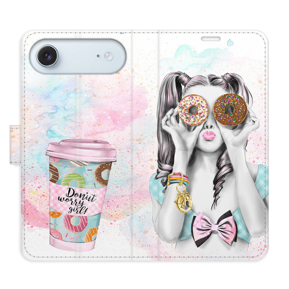 Flipové puzdro iSaprio - Donut Worry Girl - iPhone 17 Air