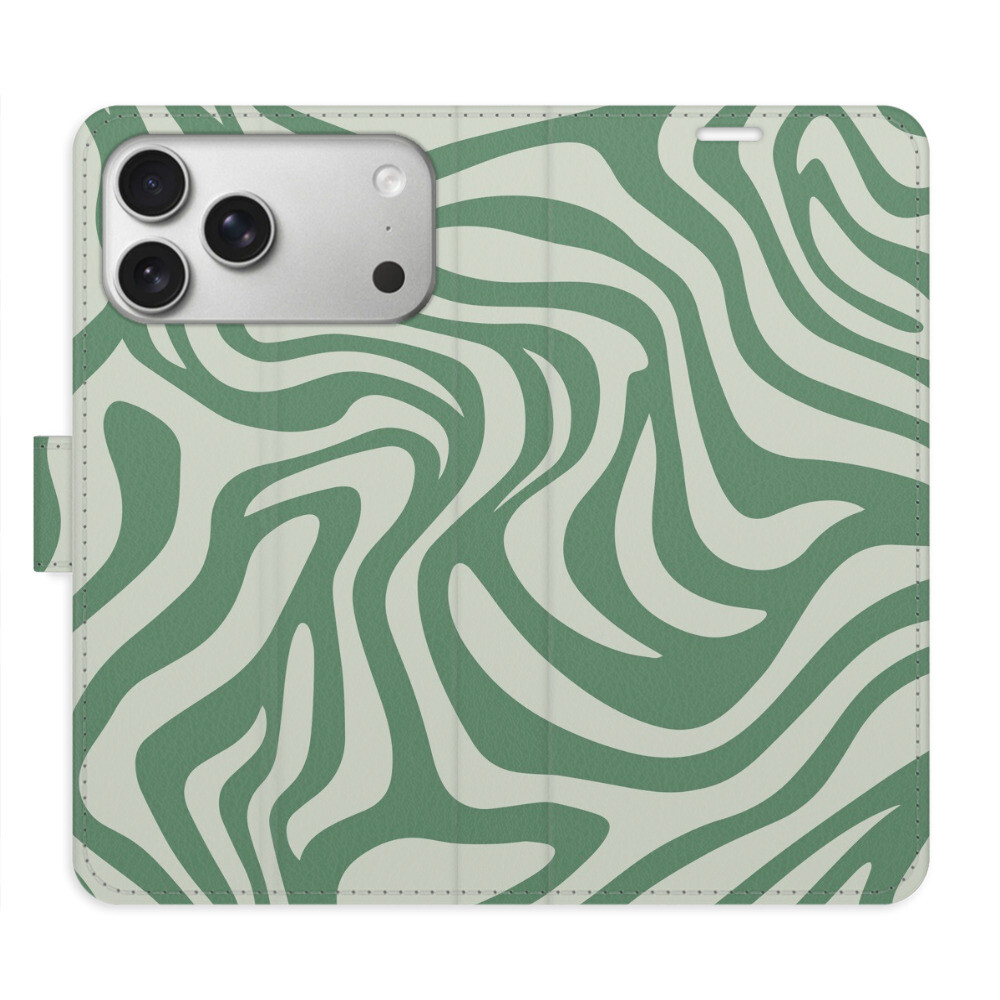 Flipové puzdro iSaprio - Zebra Green 02 - iPhone 17 Pro Max