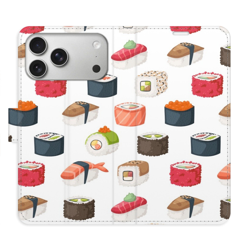 Flipové puzdro iSaprio - Sushi Pattern 02 - iPhone 17 Pro Max