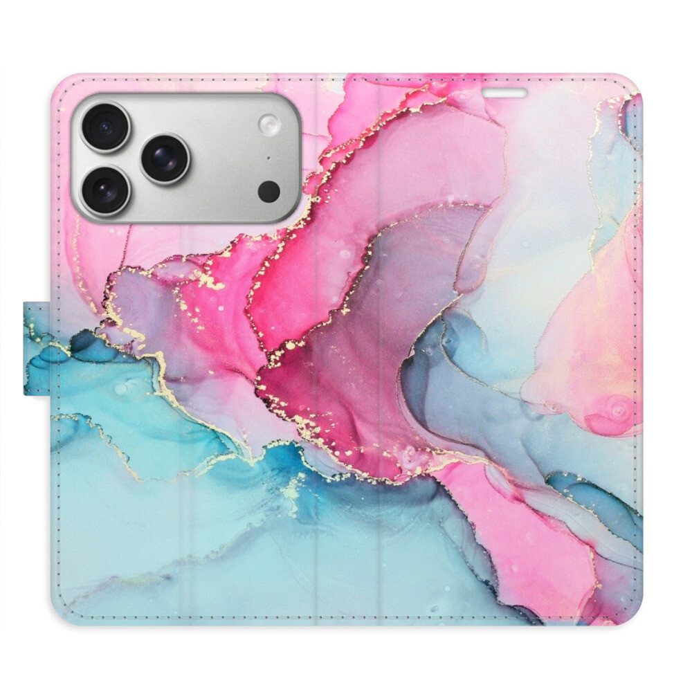 Flipové puzdro iSaprio - PinkBlue Marble - iPhone 17 Pro Max