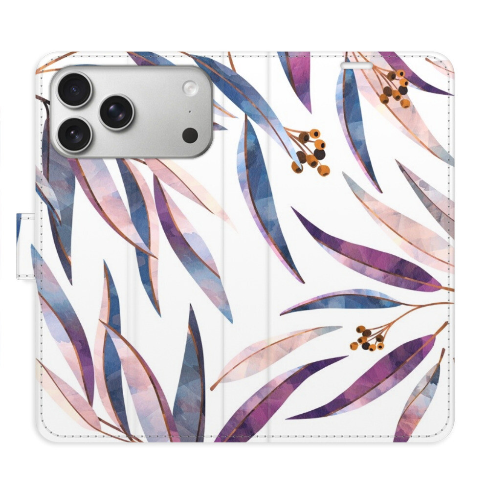 Flipové puzdro iSaprio - Ornamental Leaves - iPhone 17 Pro Max