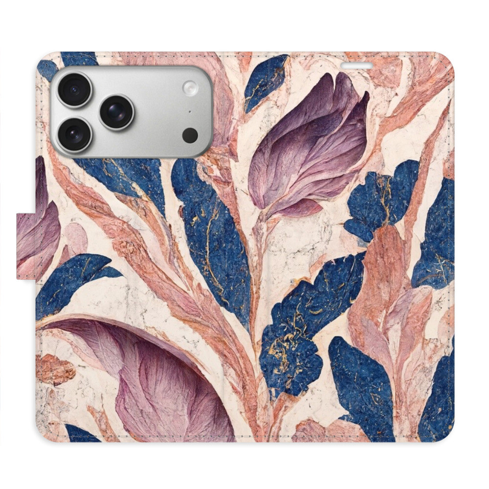 Flipové puzdro iSaprio - Old Leaves 02 - iPhone 17 Pro Max