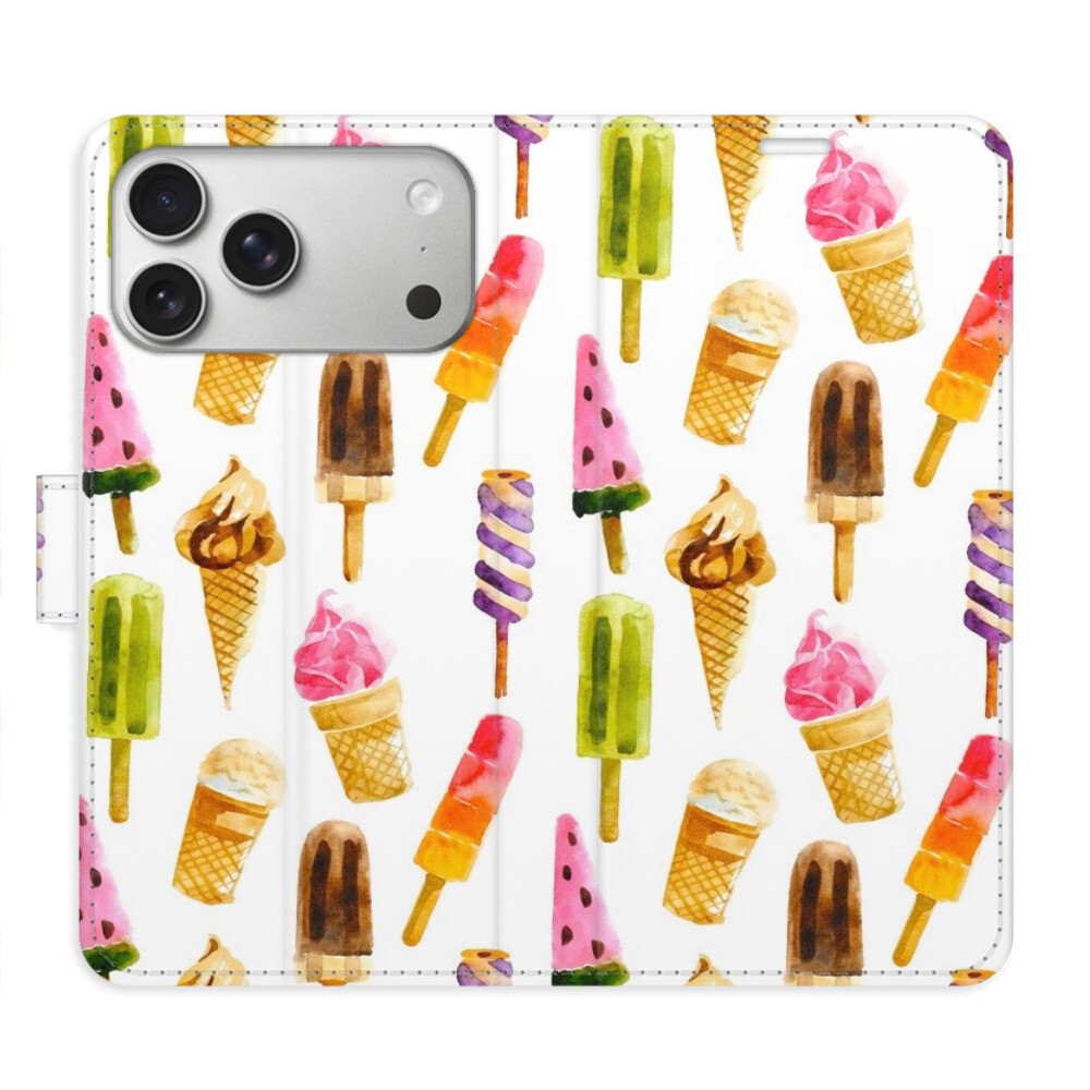 Flipové puzdro iSaprio - Ice Cream Pattern - iPhone 17 Pro Max