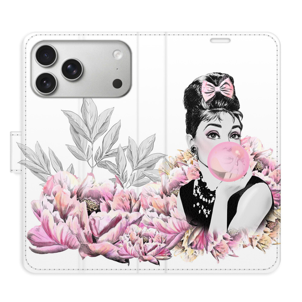 Flipové puzdro iSaprio - Girl with bubble - iPhone 17 Pro Max