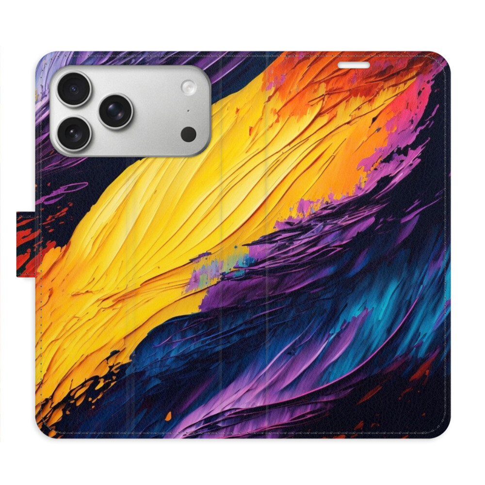 Flipové puzdro iSaprio - Fire Paint - iPhone 17 Pro Max