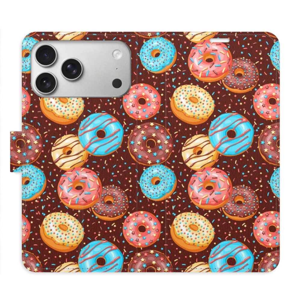 Flipové puzdro iSaprio - Donuts Pattern - iPhone 17 Pro Max