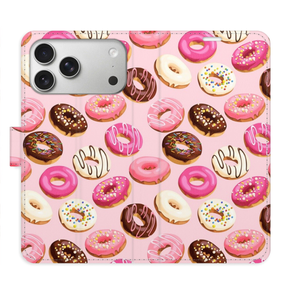 Flipové puzdro iSaprio - Donuts Pattern 03 - iPhone 17 Pro Max