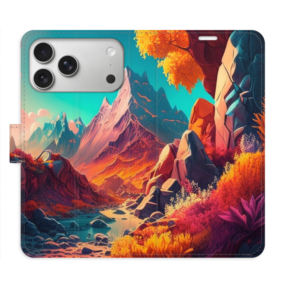 Flipové puzdro iSaprio - Colorful Mountains - iPhone 17 Pro Max